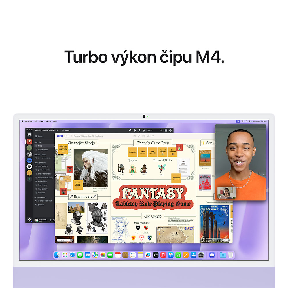 iMac 24" 4.5K Apple M4 8C CPU 8C GPU 16GB 256GB Fialový SK