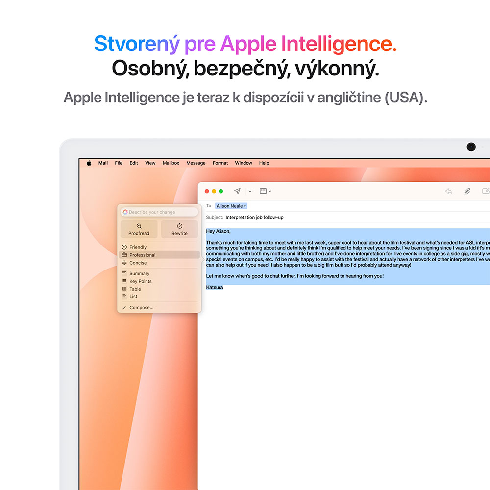 iMac 24" 4.5K Apple M4 10C CPU 10C GPU 16GB 512GB Oranžový SK