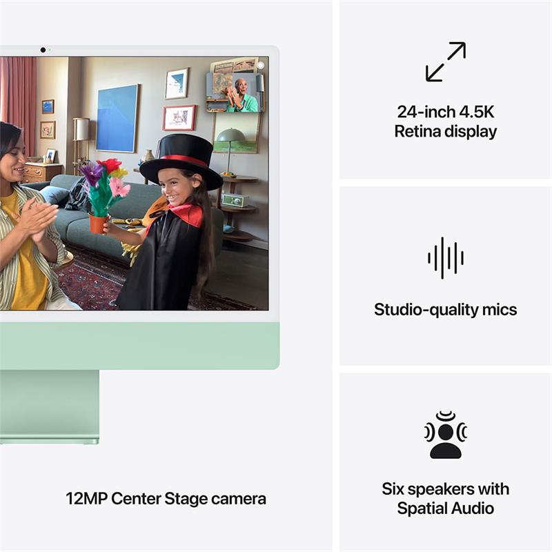 iMac 24" 4.5K Apple M4 10C CPU 10C GPU 16GB 256GB Zelený SK