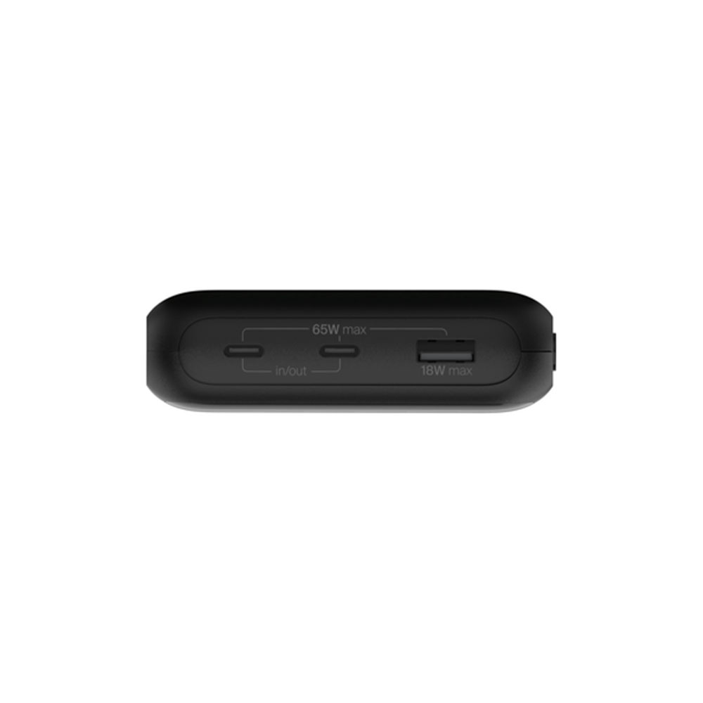 Belkin Boost Charge Pro 3-Port Laptop Power Bank 20K 65W - Black