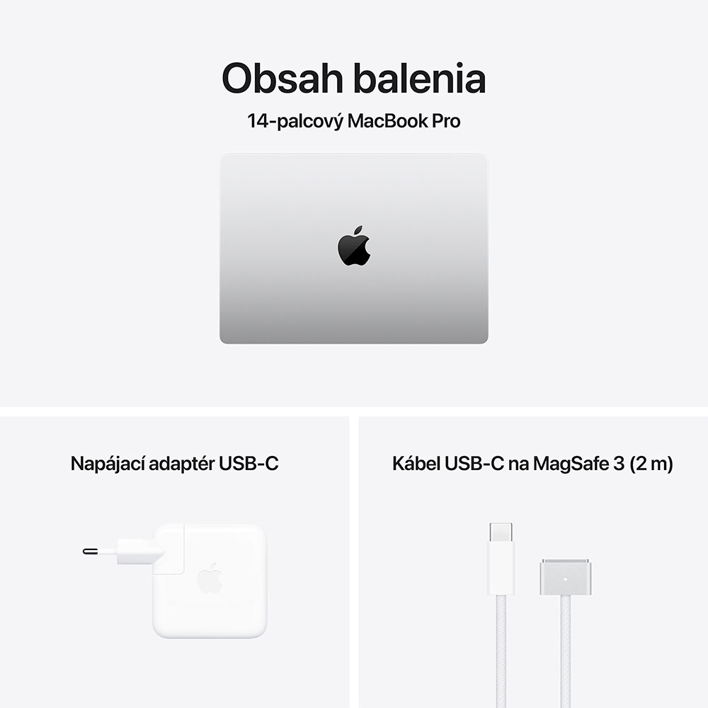 MacBook Pro 14" Apple M4 10C CPU 10C GPU 16GB 1TB Strieborný SK