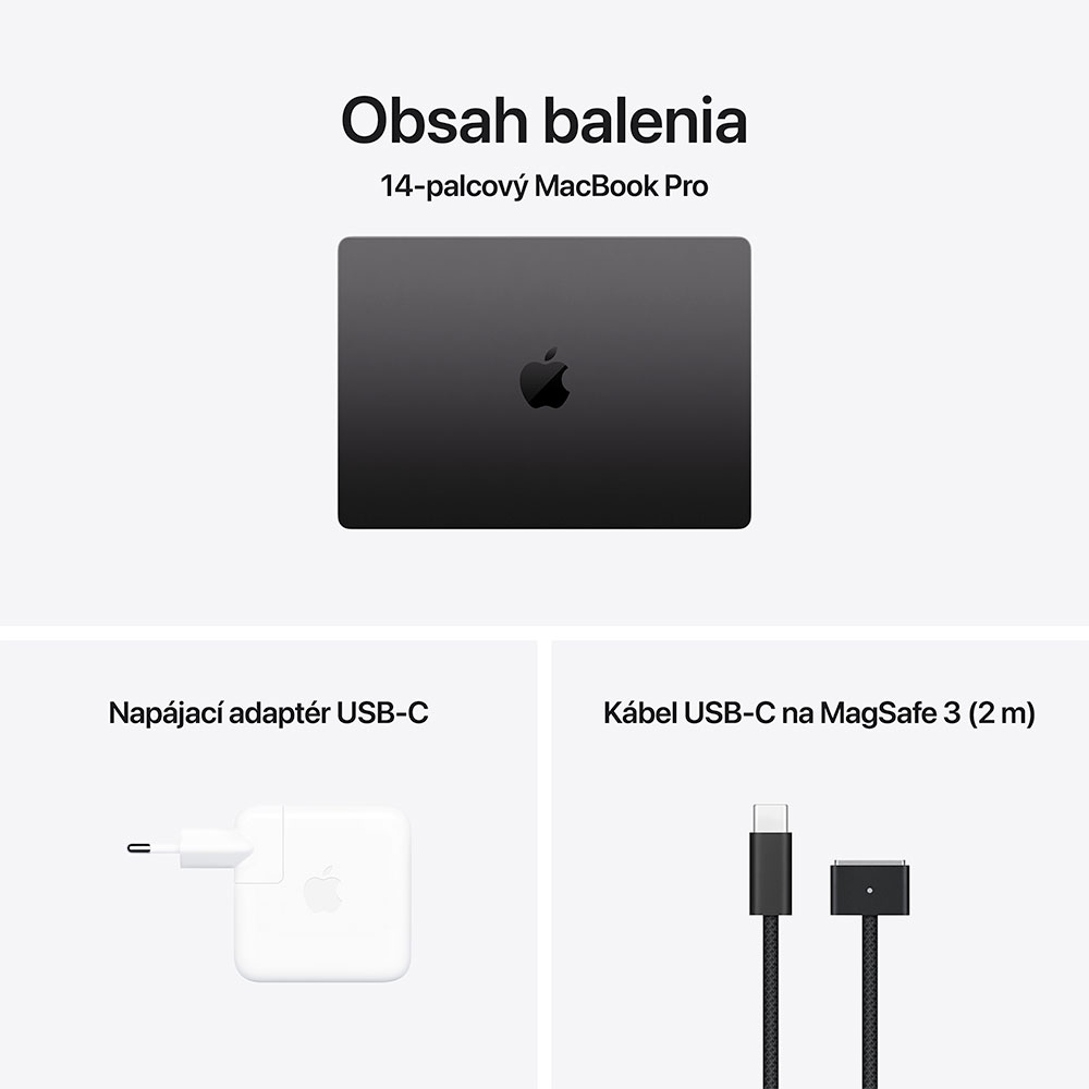 MacBook Pro 14" Apple M4 10C CPU 10C GPU 24GB 1TB Kozmický čierny SK