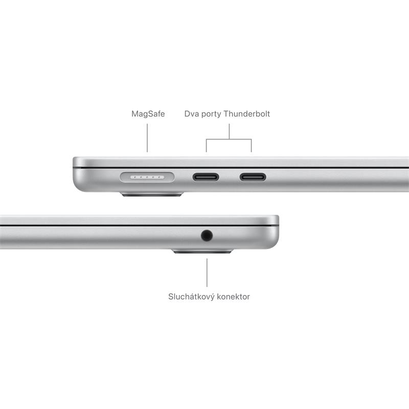 MacBook Air 13" Apple M3 8core CPU 10core GPU 24GB 512GB Stříbrný CZ
