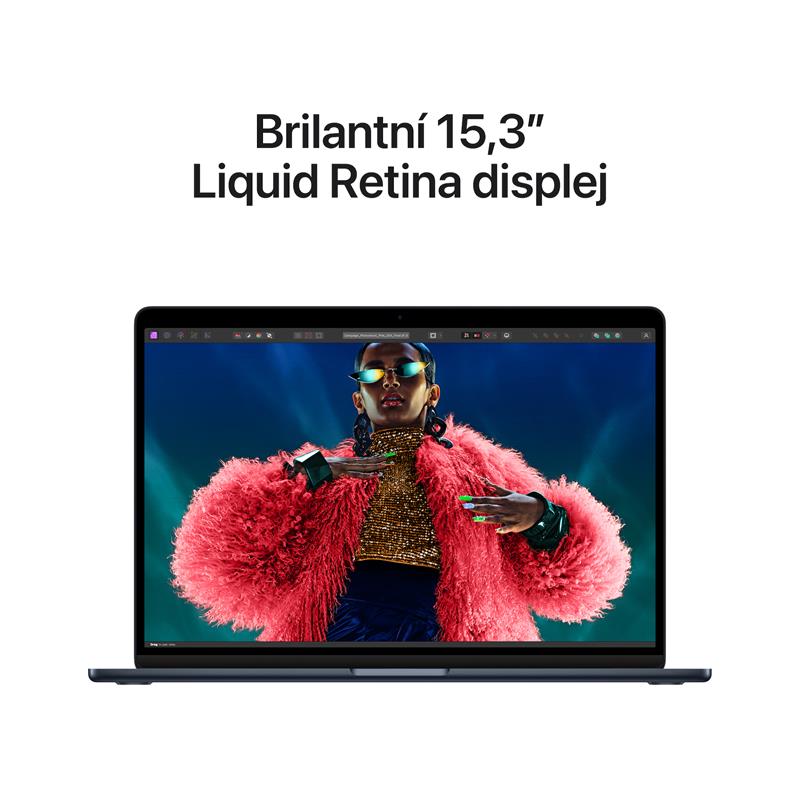 MacBook Air 15" Apple M3 8core CPU 10core GPU 16GB 256GB Temně Inkoustový CZ