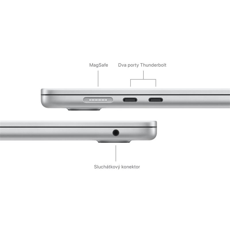 MacBook Air 15" Apple M3 8core CPU 10core GPU 24GB 512GB Stříbrný CZ
