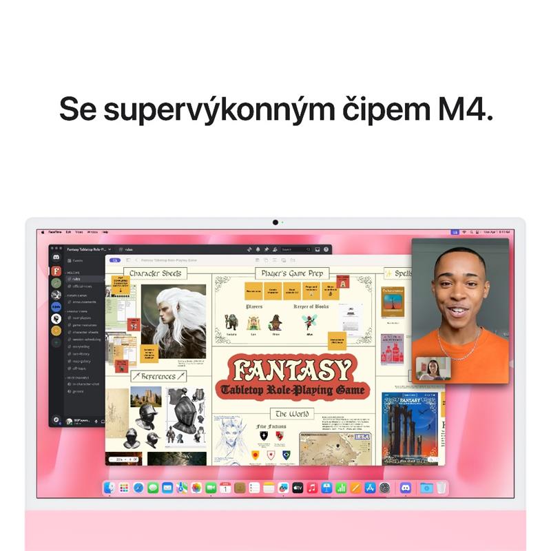 EDU iMac 24" 4.5K Apple M4 10-core CPU 10-core GPU 16GB 256GB Růžový CZ