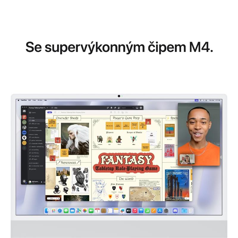 EDU iMac 24" 4.5K Apple M4 10-core CPU 10-core GPU 16GB 512GB Stříbrný CZ