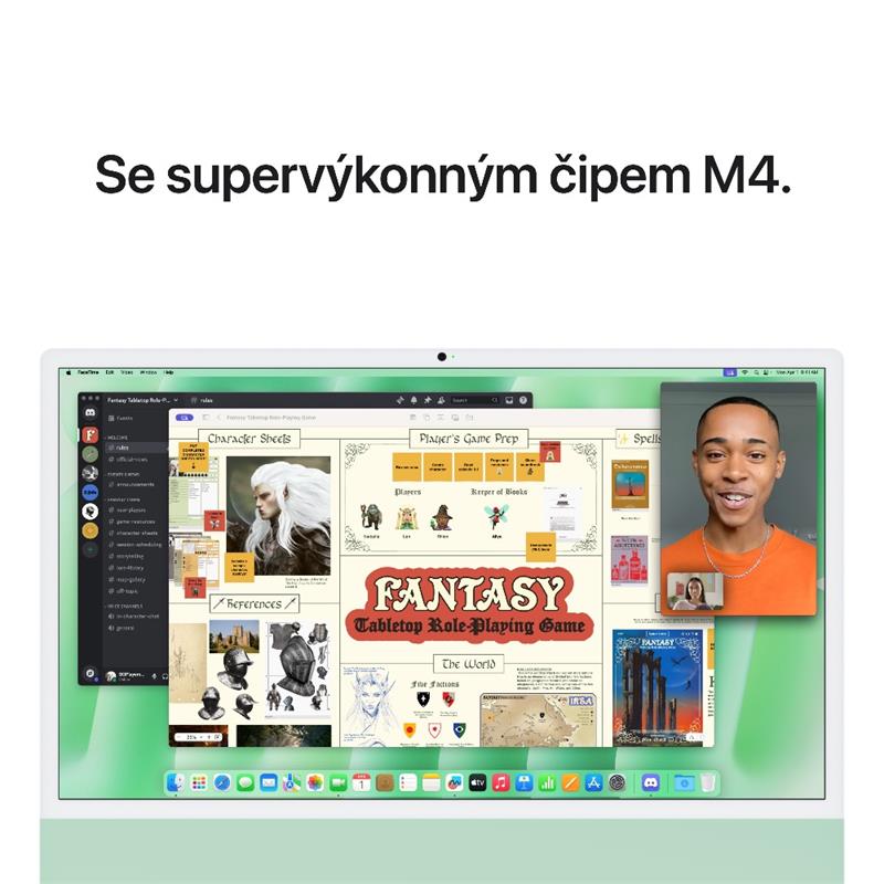 EDU iMac 24" 4.5K Apple M4 10-core CPU 10-core GPU 24GB 512GB Zelený CZ
