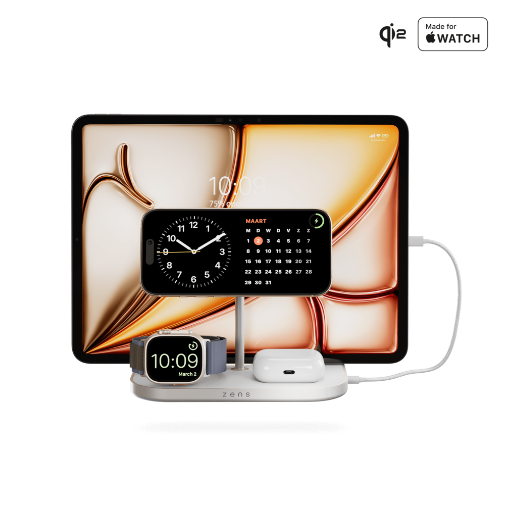 ZENS 4-1 Wireless Charger 60W USB-C output