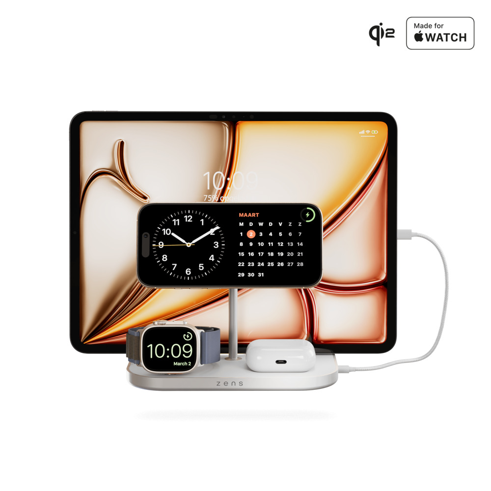 ZENS 4-1 Wireless Charger 60W USB-C Output