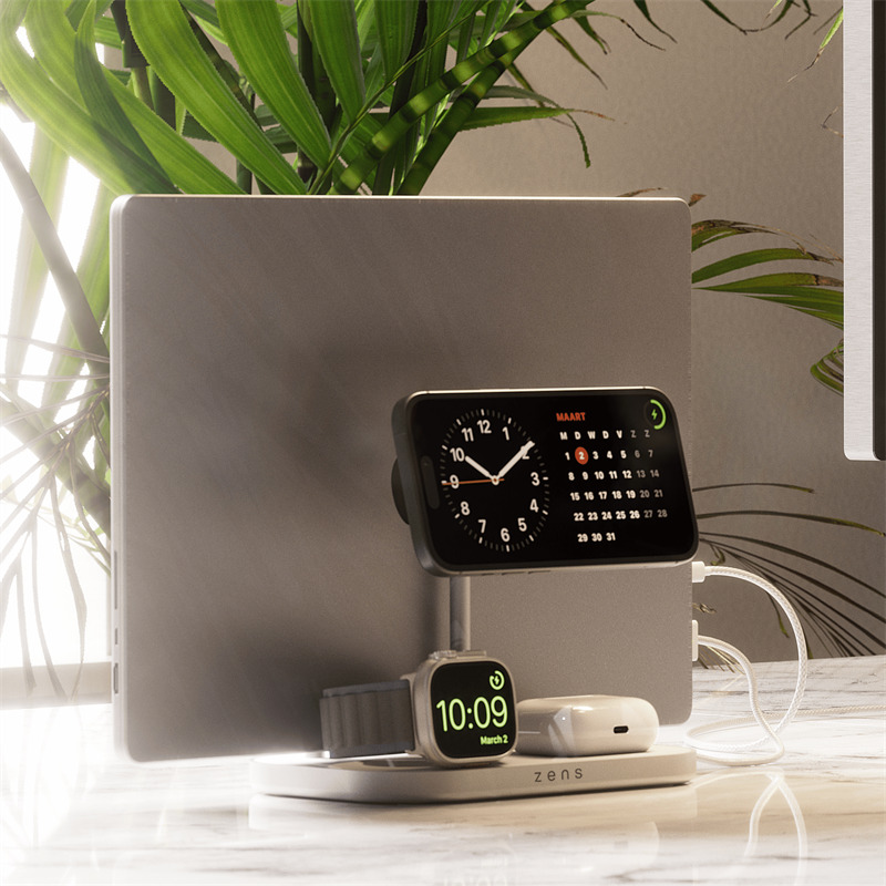 ZENS 4-1 Wireless Charger 60W USB-C Output