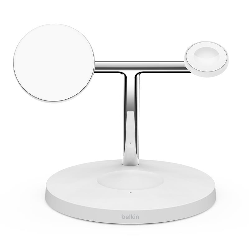 Belkin Boost Charge Pro 3-in-1 Magnetic Wireless Charging Stand with Qi2 15W - White *Rozbalený*