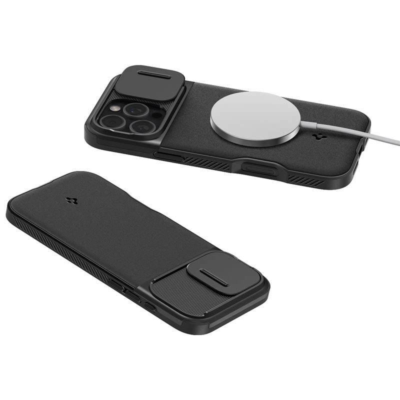 Spigen kryt Optik Armor Magsafe pre iPhone 16 Pro - Black