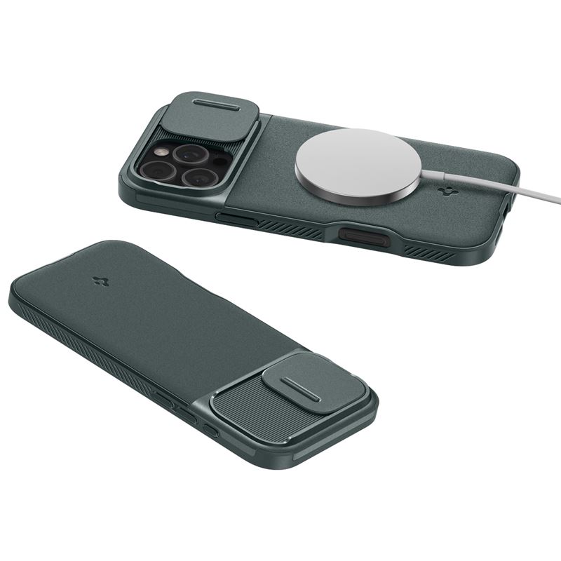 Spigen kryt Optik Armor Magsafe pre iPhone 16 Pro - Abyss Green