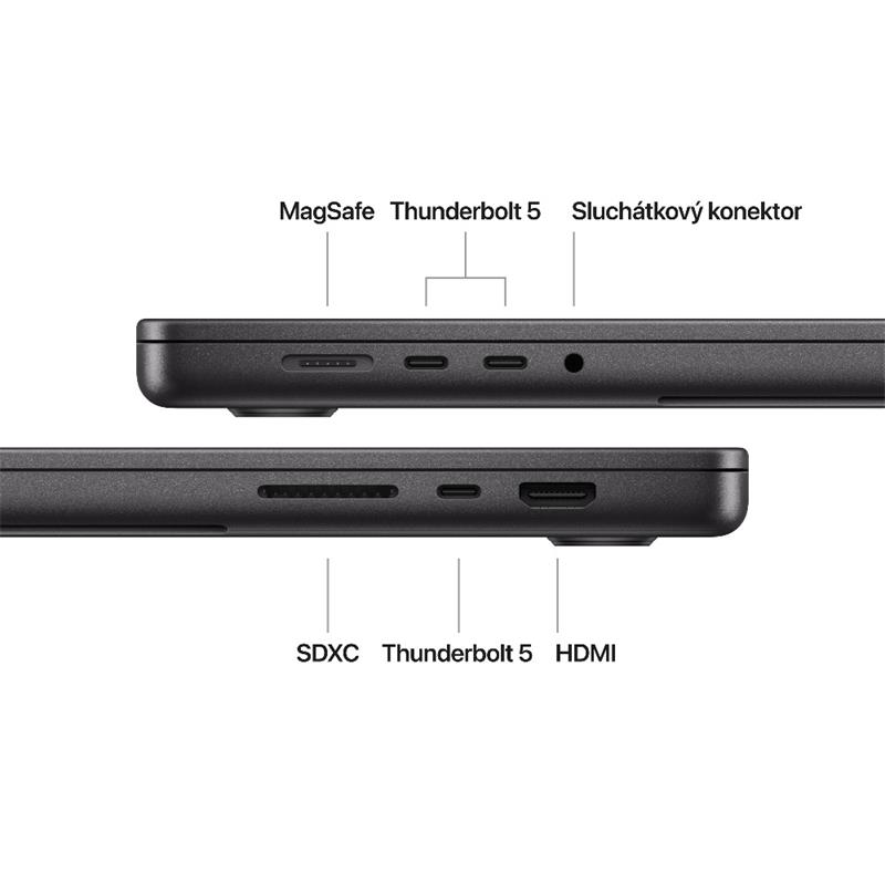 EDU MacBook Pro 16" Apple M4 Pro 14core CPU 20core GPU 24GB 512GB Vesmírně černý CZ