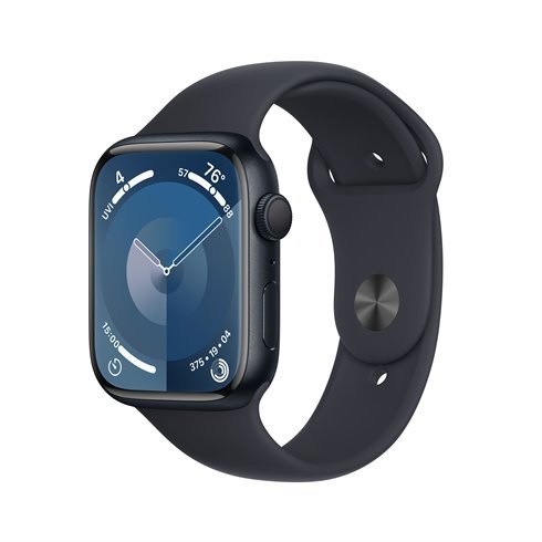 Apple Watch Series 9 GPS 45mm Midnight Aluminium Case with Midnight Sport Band - S/M DEMO *Vystavený*