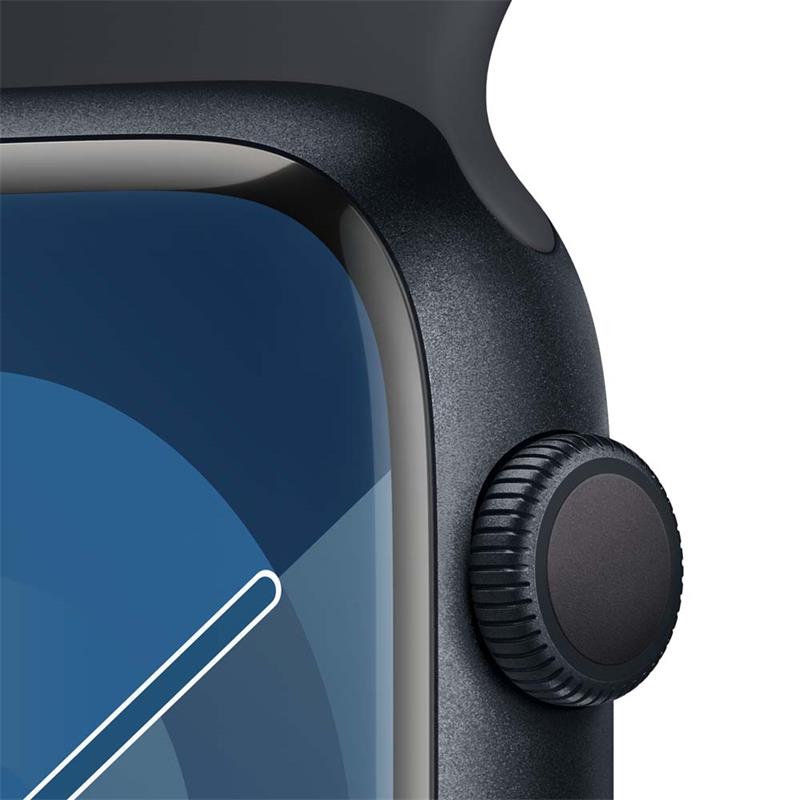 Apple Watch Series 9 GPS 45mm Midnight Aluminium Case with Midnight Sport Band - S/M DEMO *Vystavený*