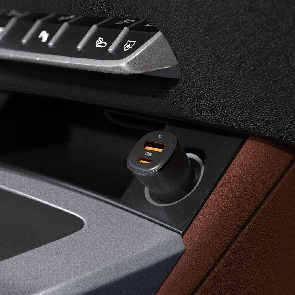 Spigen USB-C Car Charger ArcStation Essential Dual Port 48W - Black