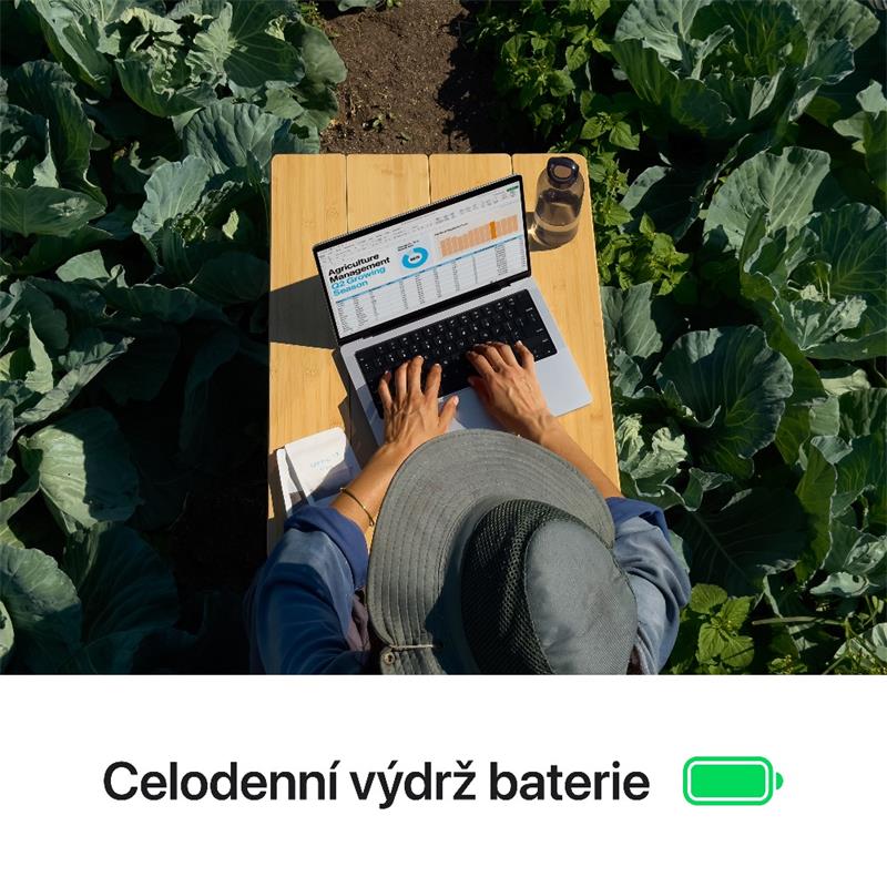 EDU MacBook Pro 14" Apple M4 10core CPU 10core GPU 16GB 1TB Stříbrný CZ