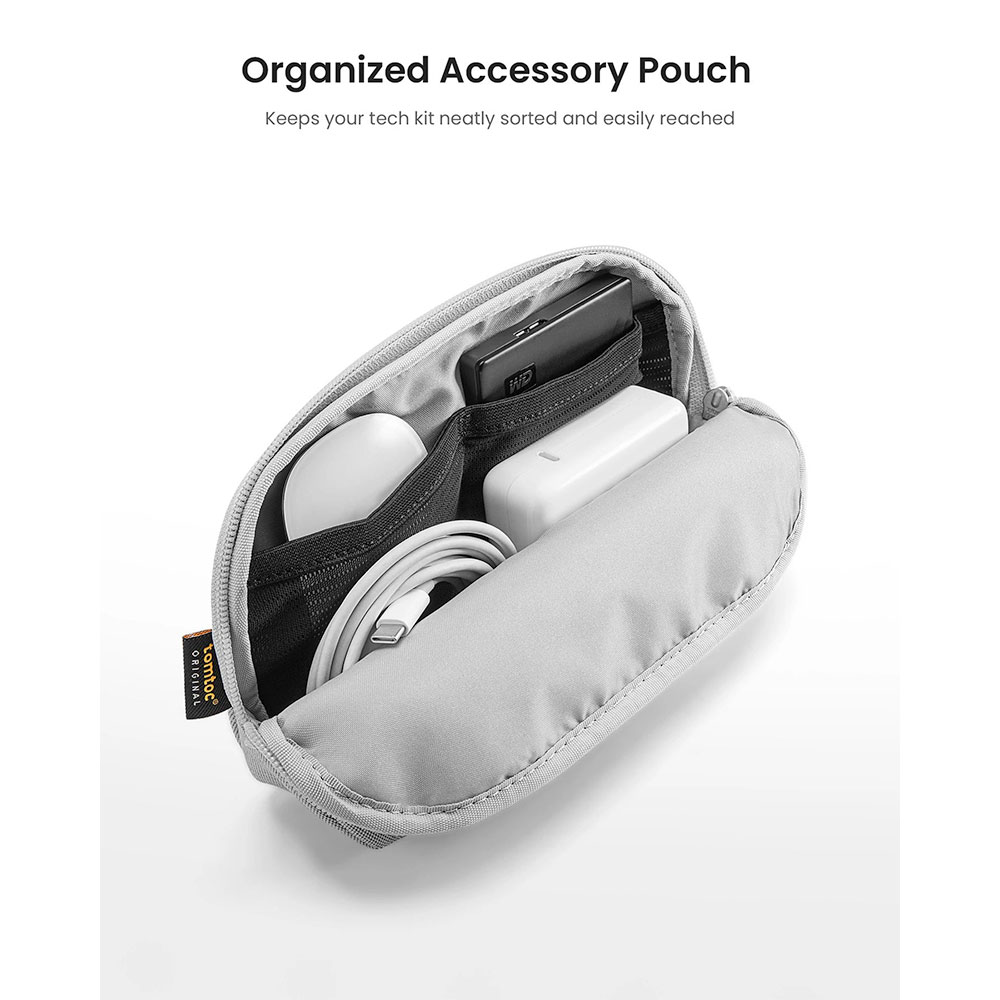 Tomtoc puzdro Recycled Sleeve with Pouch pre Macbook Pro 14" M1/M2/M3/M4 - Gray