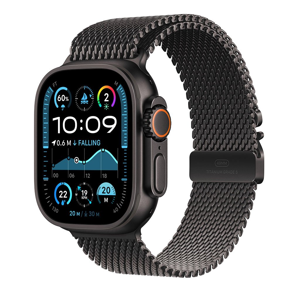 Apple Watch Ultra 2 GPS + Cellular 49mm Black Titanium Case with Black Titanium Milanese Loop - M *Rozbalený*