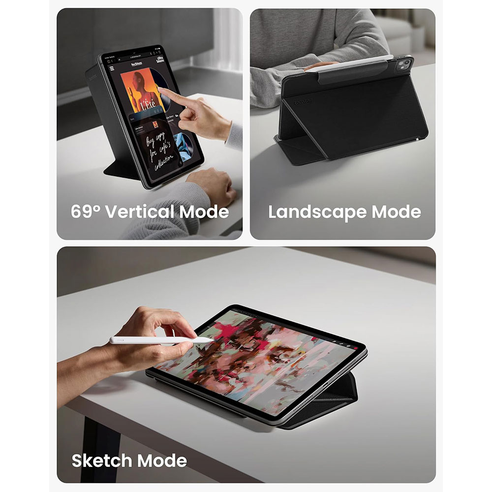 Tomtoc puzdro Detachable Folio Case pre iPad Pro 13" M4/M5 - Black