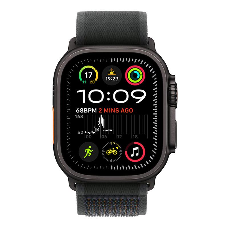 Apple Watch Ultra 2 GPS + Cellular 49mm Black Titanium Case with Black Trail Loop - M/L *Rozbalený*