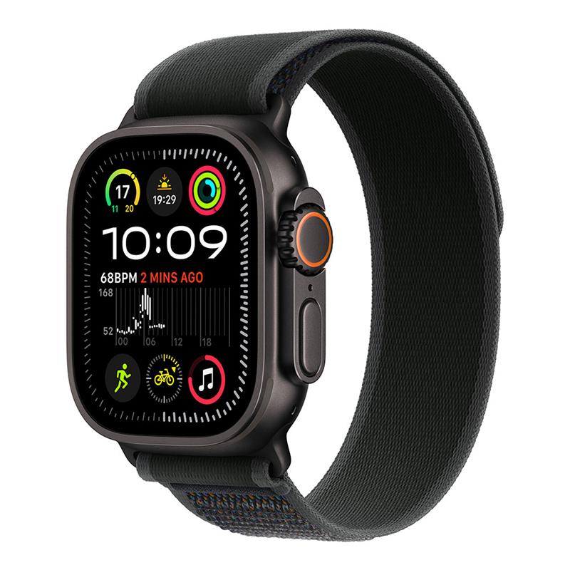 Apple Watch Ultra 2 GPS + Cellular 49mm Black Titanium Case with Black Trail Loop - M/L *Rozbalený*