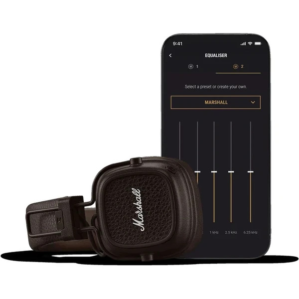 Marshall Major V - Bluetooth Brown slúchadlá