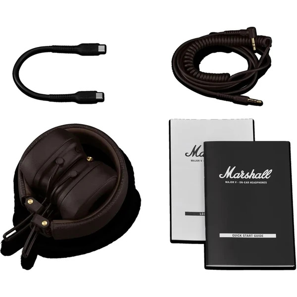 Marshall Major V - Bluetooth Brown slúchadlá