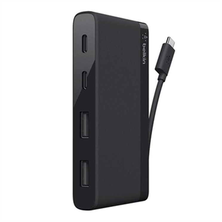 Belkin USB-C 4-Port Mini Hub - Black