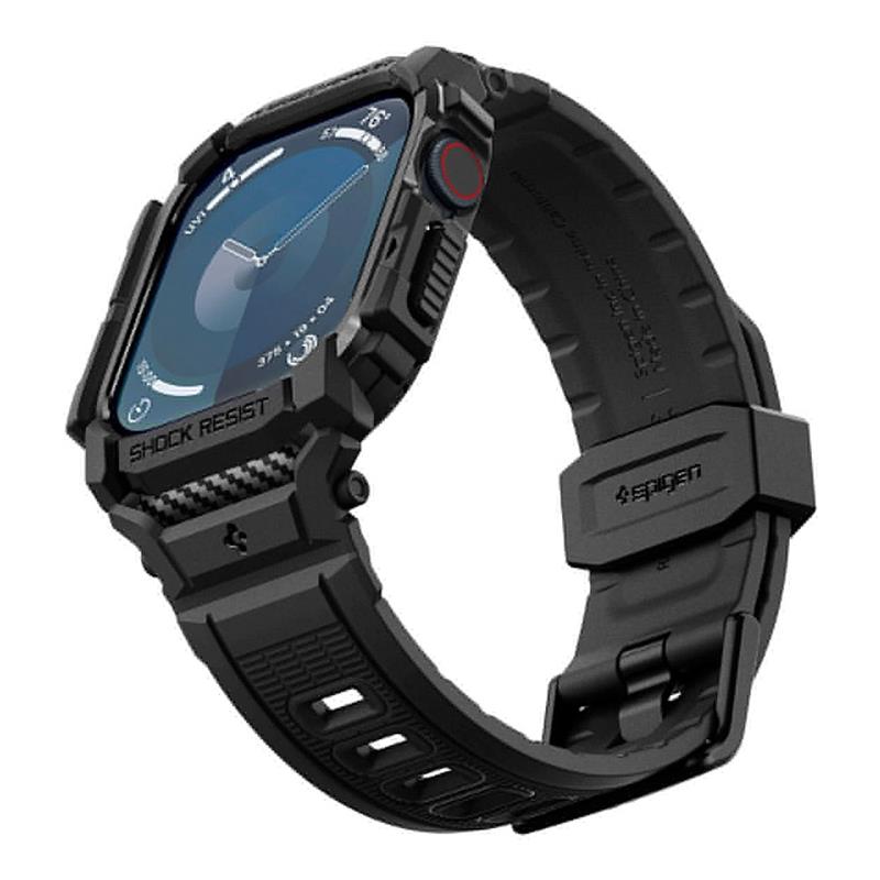 Spigen kryt Rugged Armor Pro pre Apple Watch 10 46mm - Black