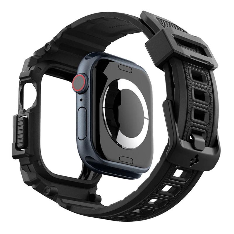 Spigen kryt Rugged Armor Pro pre Apple Watch 10 46mm - Black