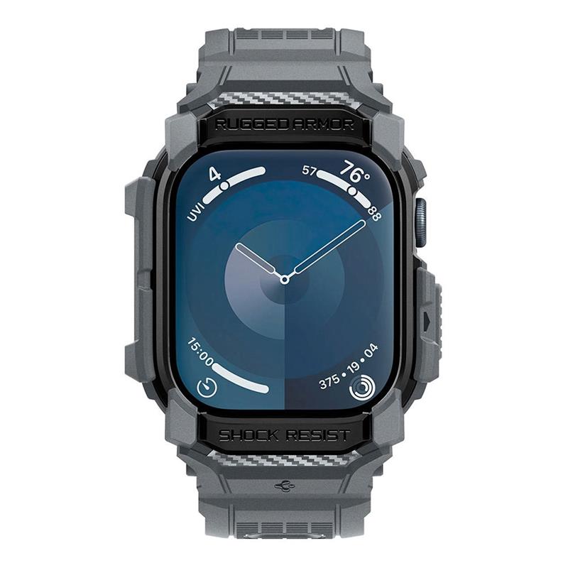 Spigen kryt Rugged Armor Pro pre Apple Watch 10 46mm - Dark Gray