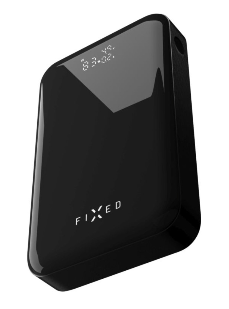 FIXED powerbanka Zen 20 Pro s LCD displejem a výstupem 130W, 20000 mAh, černá