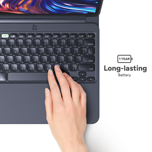 ZAGG klávesnice Pro Keys 2 pre iPad Pro 11" M4 2024 CZ/SK - Black