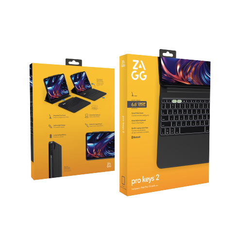 ZAGG klávesnice Pro Keys 2 pre iPad Pro 13" M4 2024 CZ/SK - Black