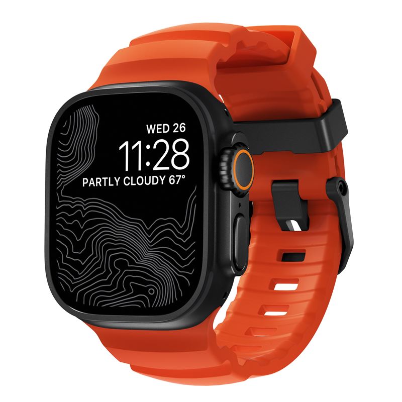 Nomad řemínek Rocky Point Band pro Apple Watch 46/49mm - Magma/Black