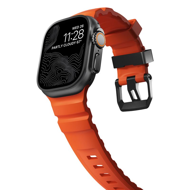 Nomad řemínek Rocky Point Band pro Apple Watch 46/49mm - Magma/Black
