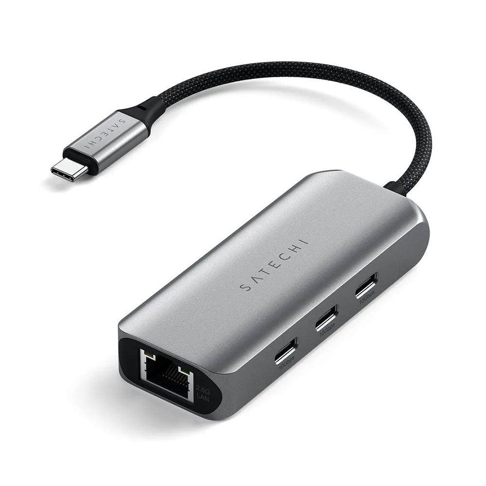 Satechi USB-C Hub 4-in-1 with 2.5 Gigabit Ethernet - Space Gray