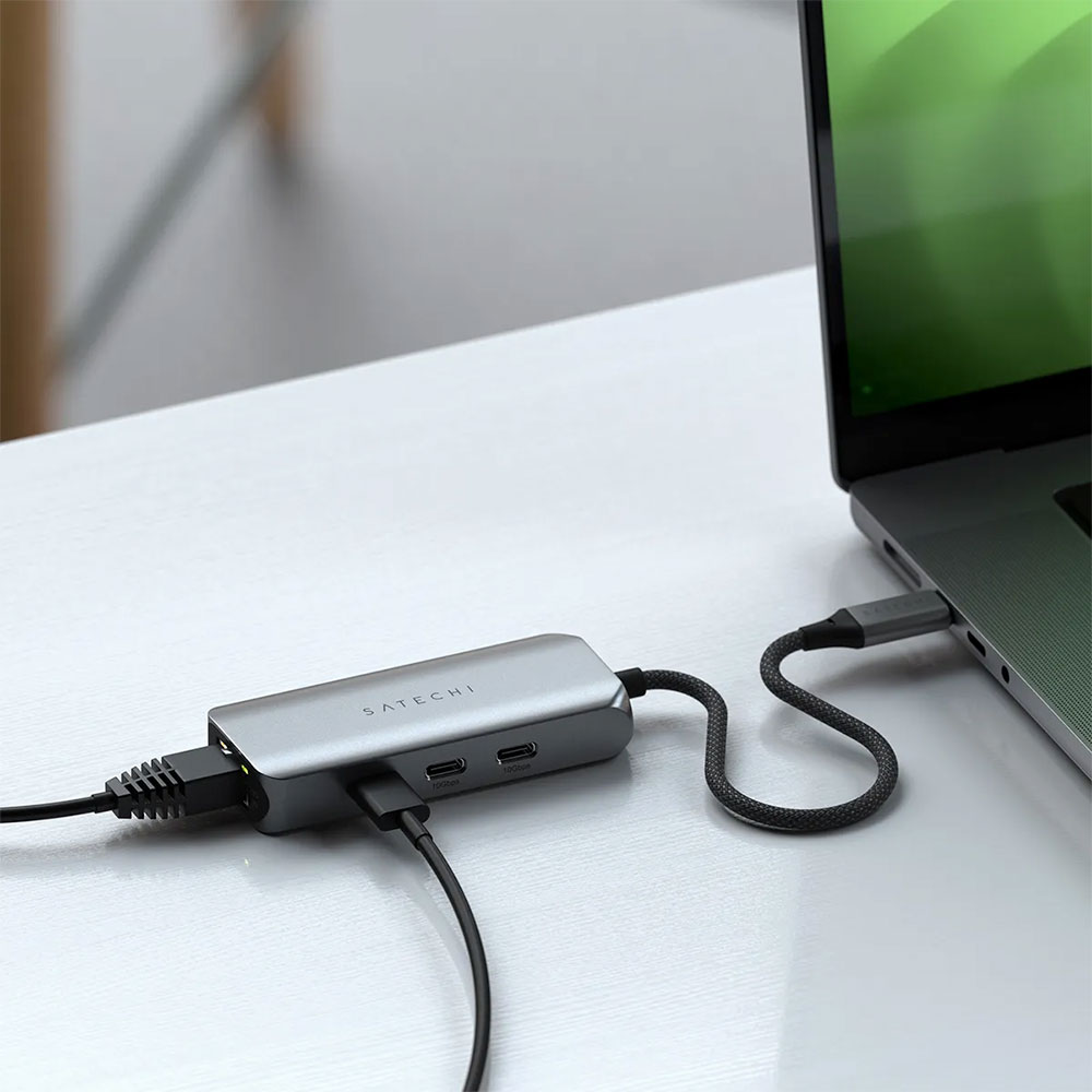 Satechi USB-C Hub 4-in-1 with 2.5 Gigabit Ethernet - Space Gray