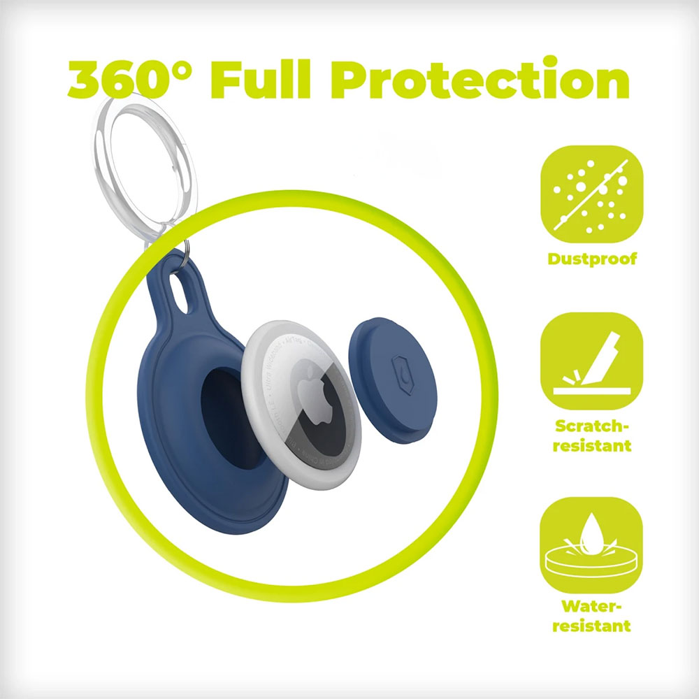 Mobile Origin puzdro Outdoor KeyChain pre Apple Airtag - Blue