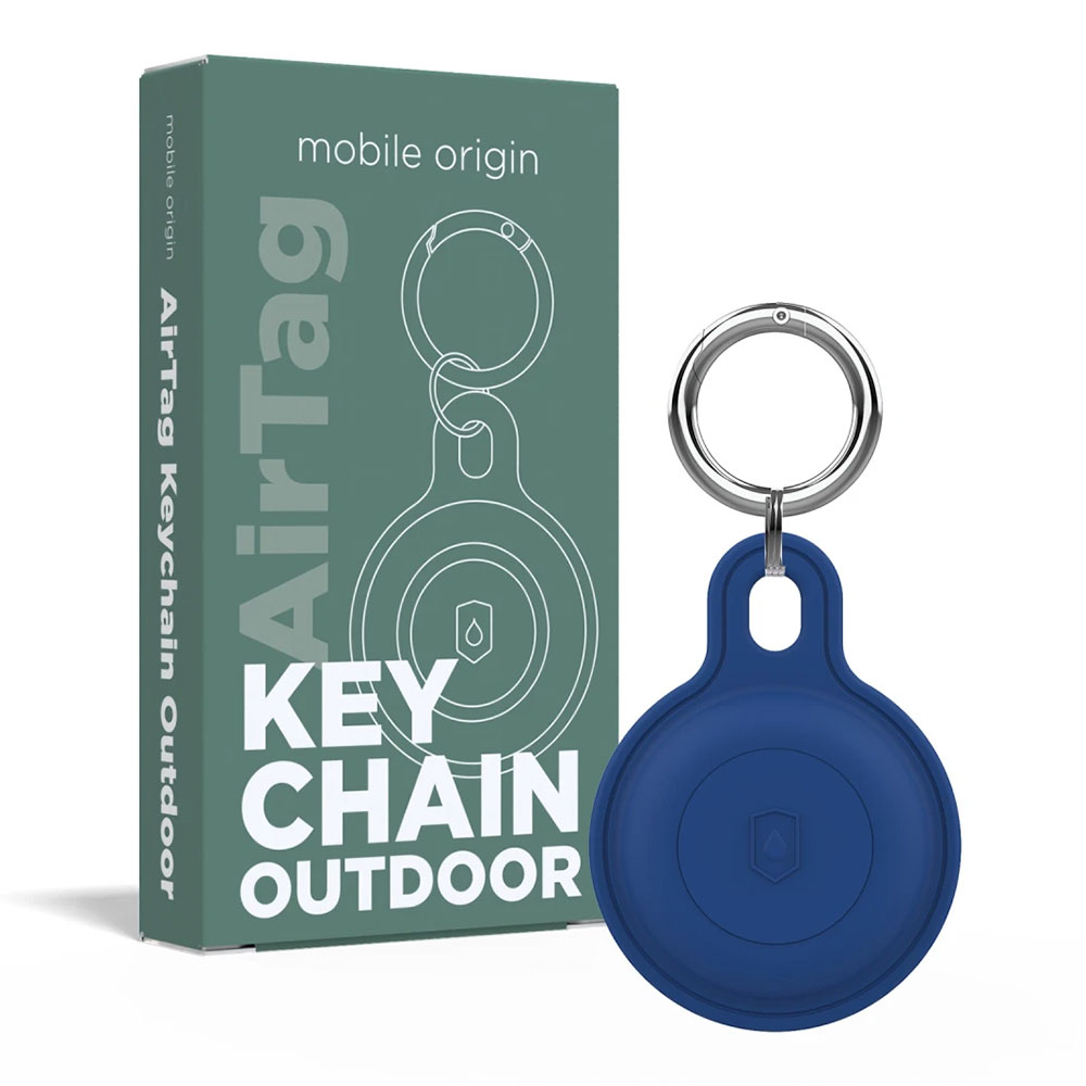 Mobile Origin puzdro Outdoor KeyChain pre Apple Airtag - Blue