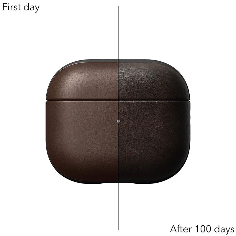 Nomad pouzdro Modern Leather Case pro Apple Airpods 3 - Rustic Brown