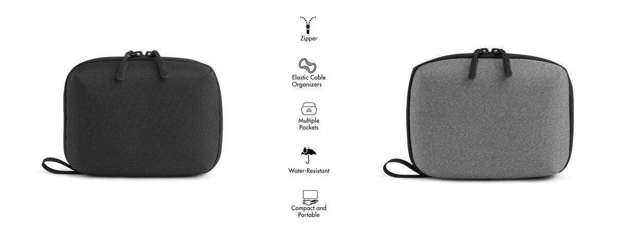 Aiino Travel Charging Kit with Pok organizer - Grey