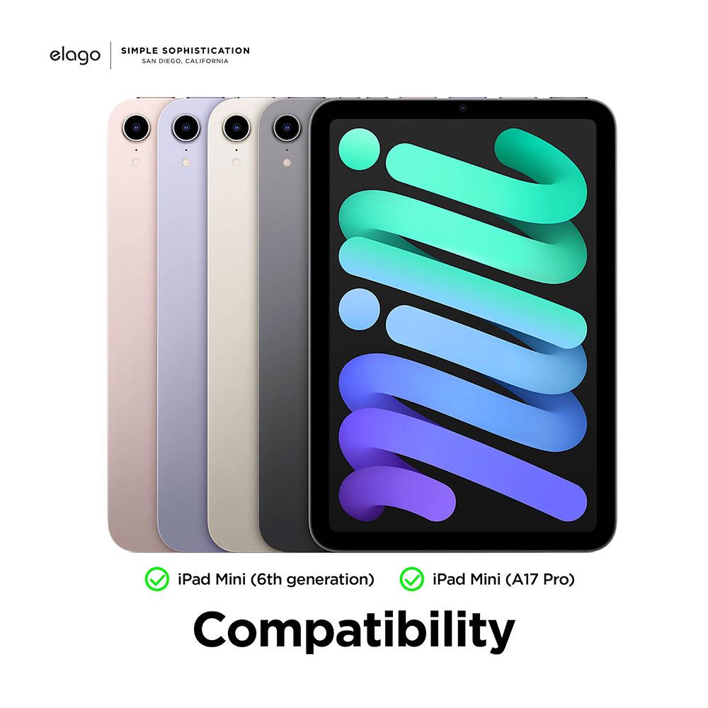 Elago puzdro Magnetic Folio Case pre iPad mini 8.3" 2021/2024 - Dark Gray