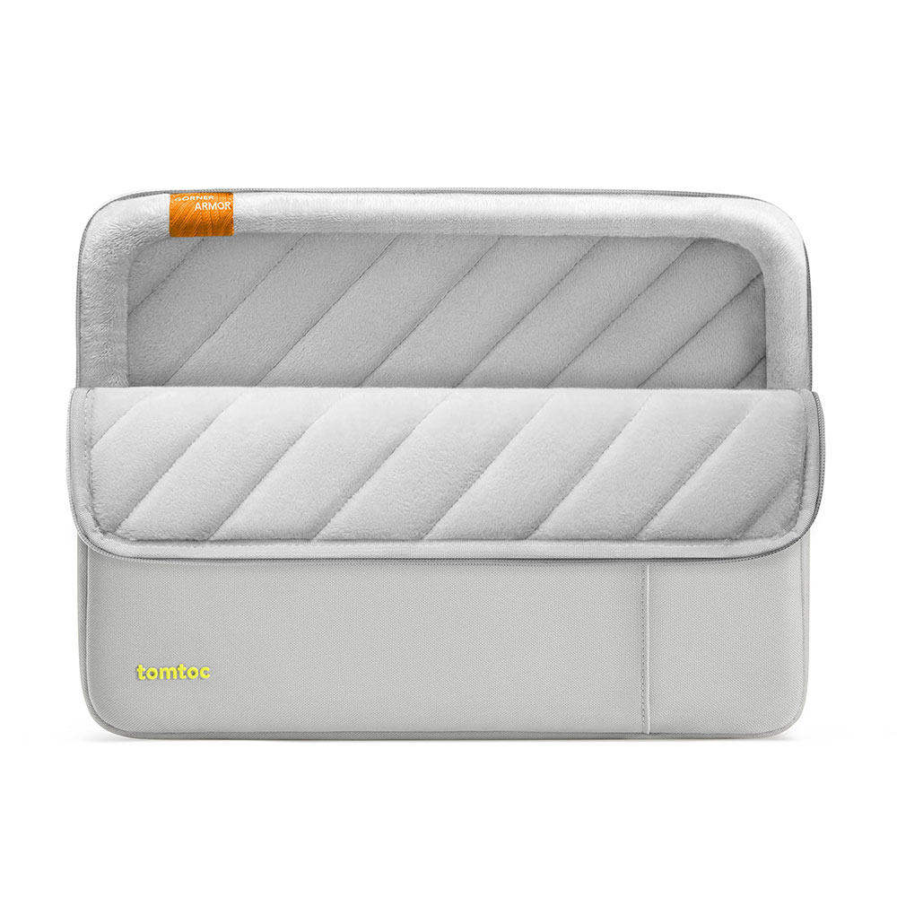 Tomtoc puzdro Recycled Sleeve with Pouch pre Macbook Air 13" M1/M2/M3/M4 - Gray