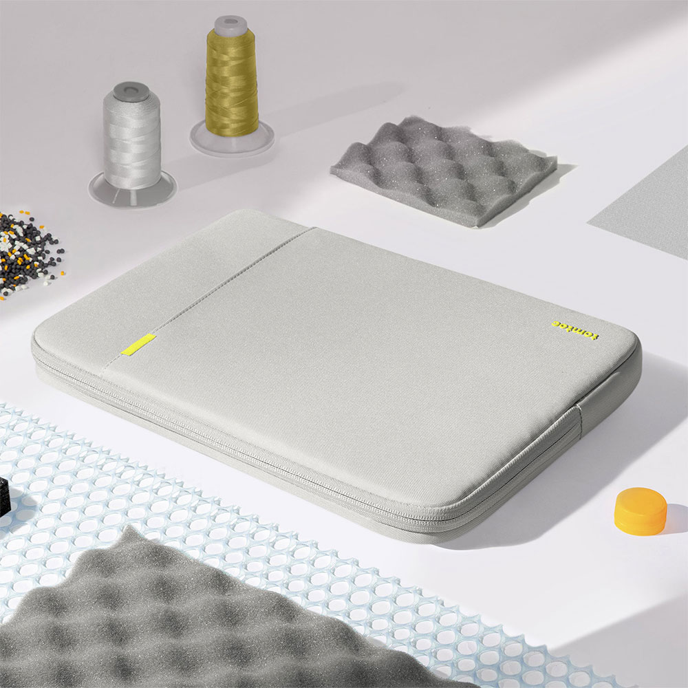 Tomtoc puzdro Recycled Sleeve with Pouch pre Macbook Air 13" M1/M2/M3/M4 - Gray