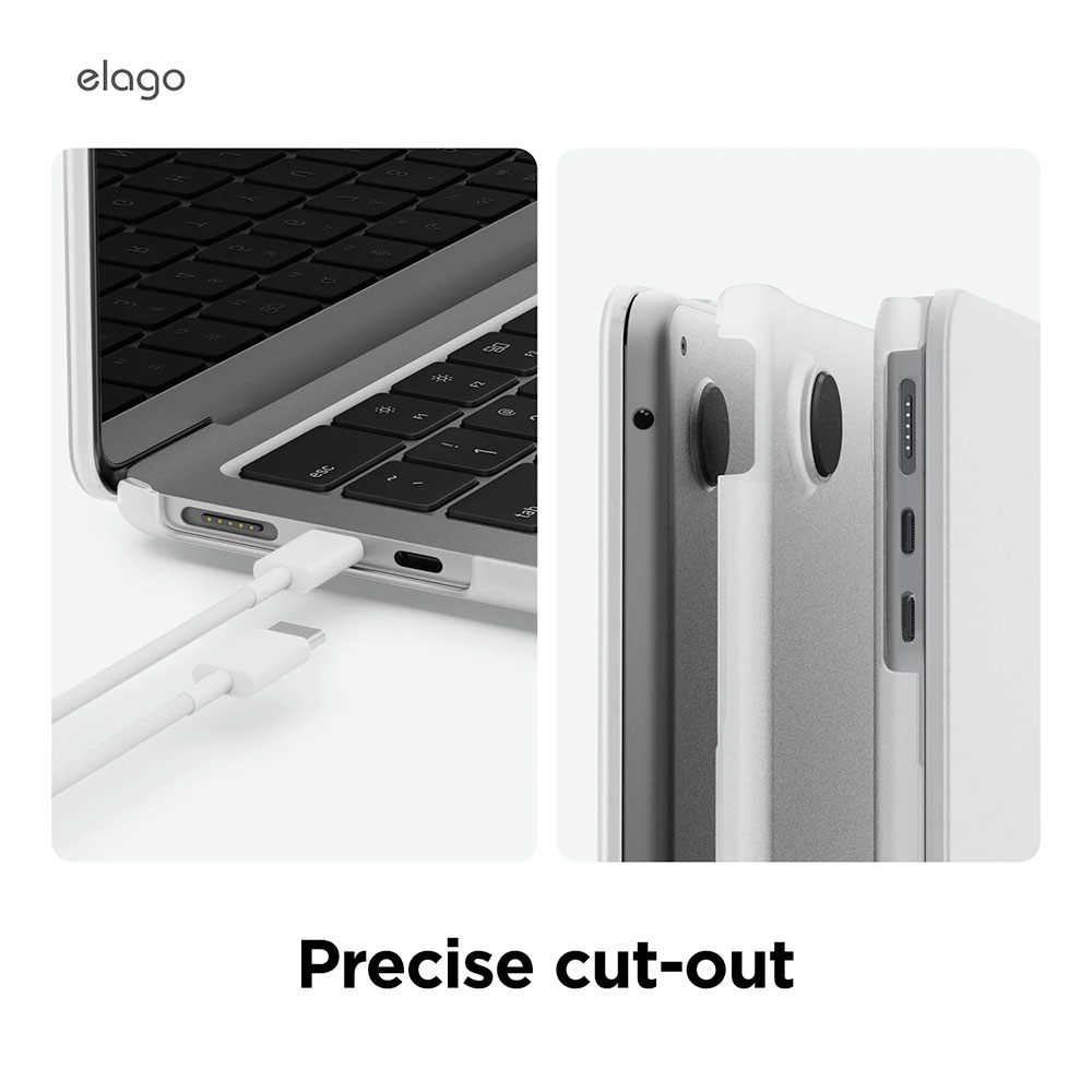 Elago kryt Ultra Slim Case pre Macbook Air 13" M2/M3/M4 - Frosted Clear
