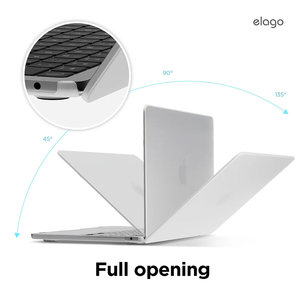 Elago kryt Ultra Slim Case pre Macbook Air 13" M2/M3/M4 - Frosted Clear